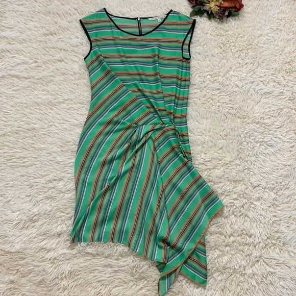 Rachel Rachel Roy Striped Handkerchief Hem Dress - Picture 1 of 15
